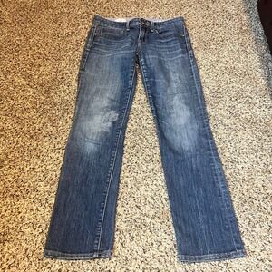 Gap 1969 Real Straight Leg Jeans Dark Wash‎ Denim Casual Womens Size 26